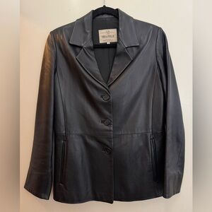 Vera Pelle Classic Black Leather Jacket